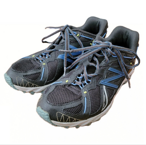 New Balance Women's 610 Trail Running N-Fuse Shoes Dark Gray Blue‎ Accent Size 8
